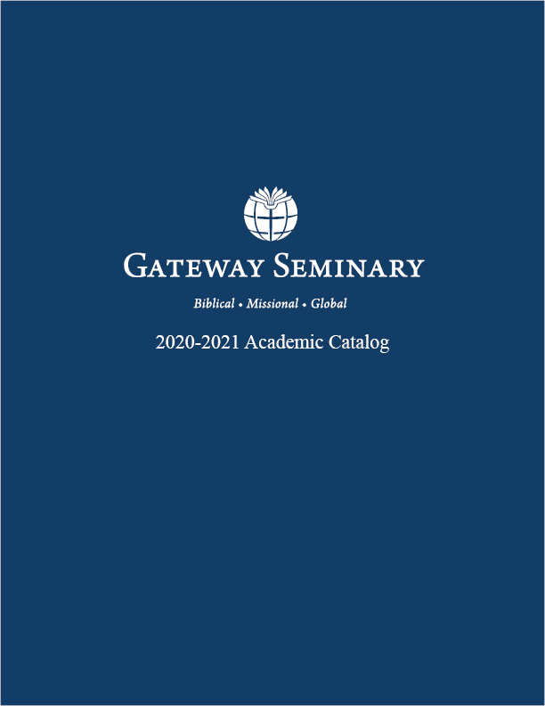 Academic Catalog Gateway Seminary
